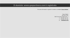 Desktop Screenshot of apepartners.com