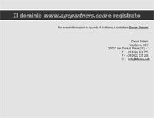 Tablet Screenshot of apepartners.com